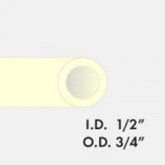 1/2" ID Thermoplastic Hi-Temp Tubing Measurements
