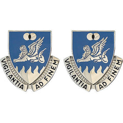 15th Military Intelligence Battalion Unit Crest (Vigilantia Ad Finem) Army Unit Crests