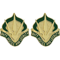 15th Military Police Brigade Unit Crest (Duty Justice and Loyalty) Army Unit Crests