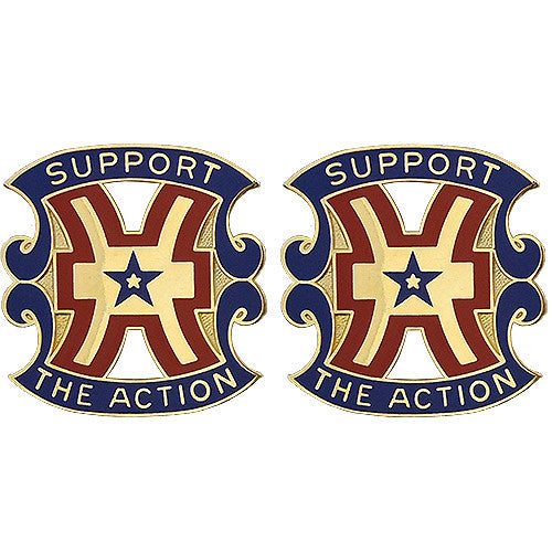 15th Support Brigade Unit Crest (Support the Action) Army Unit Crests