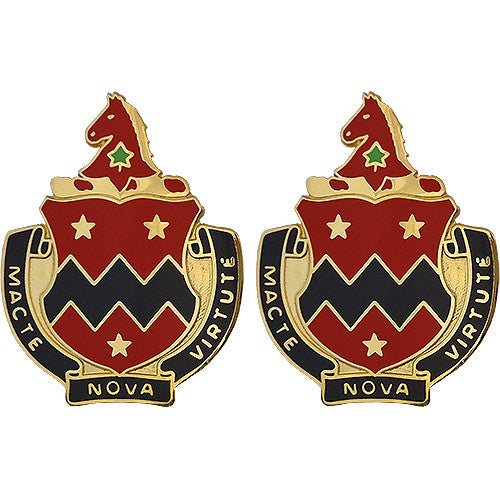 16th Field Artillery Regiment Unit Crest (Macte Nova Virtute) Army Unit Crests