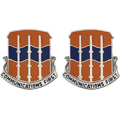 16th Signal Battalion Unit Crest (Communications First) Army Unit Crests