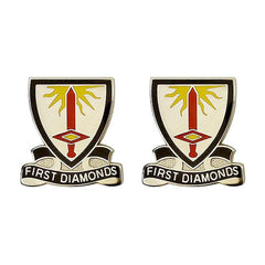 1st Finance Battalion Unit Crest (First Diamonds) Army Unit Crests