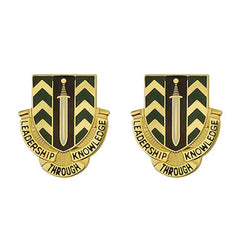1st NCO Academy Unit Crest (Leadership Through Knowledge) Army Unit Crests