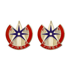 1st Sustainment Command Unit Crest (First) Army Unit Crests