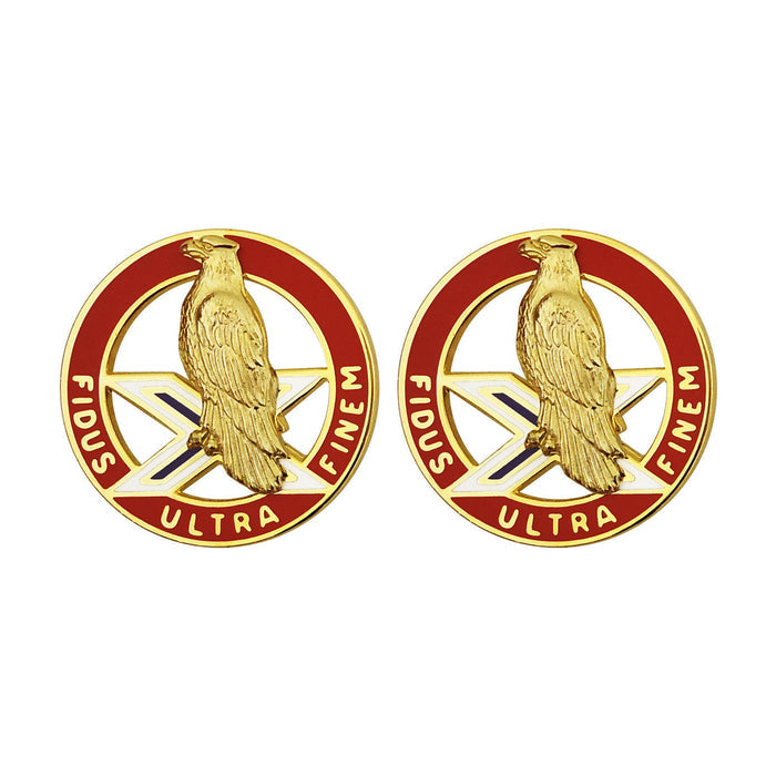 2nd ADA (Air Defense Artillery) Unit Crest (Fidus Ultra Finem) Army Unit Crests