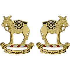 2nd Field Artillery Regiment Unit Crest (The Second First) Army Unit Crests