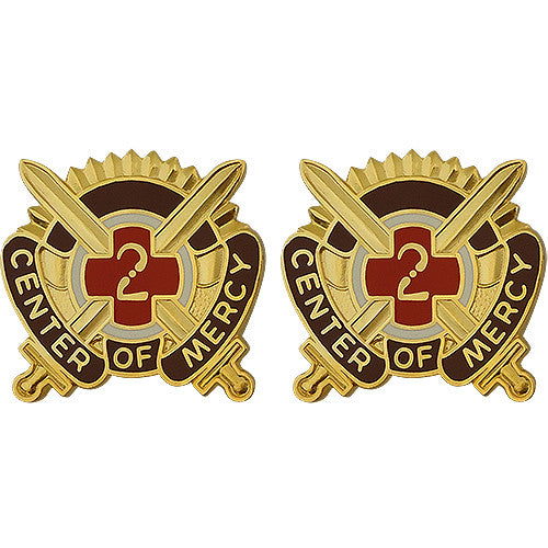 2nd Medical Brigade Unit Crest (Center of Mercy) Army Unit Crests