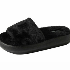 32 Degree Heat Plush Cushion Slide Black