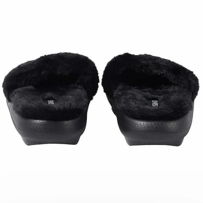 32 Degree Heat Plush Cushion Slide Black