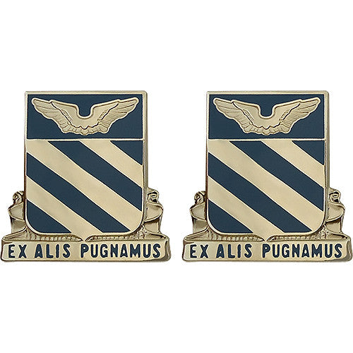 3rd Aviation Regiment Unit Crest (Ex Alis Pugnamus) Army Unit Crests