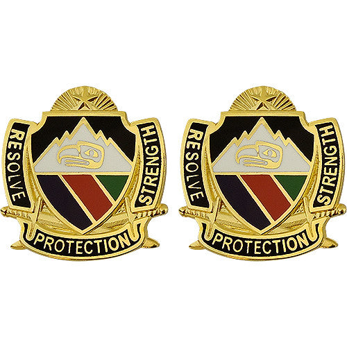 3rd Maneuver Enhancement Brigade Unit Crest (Resolve Protection Strength) Army Unit Crests