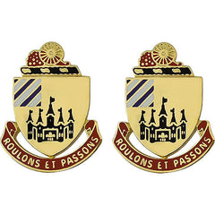 3rd Support Battalion Unit Crest (Roulons Et Passons) Army Unit Crests