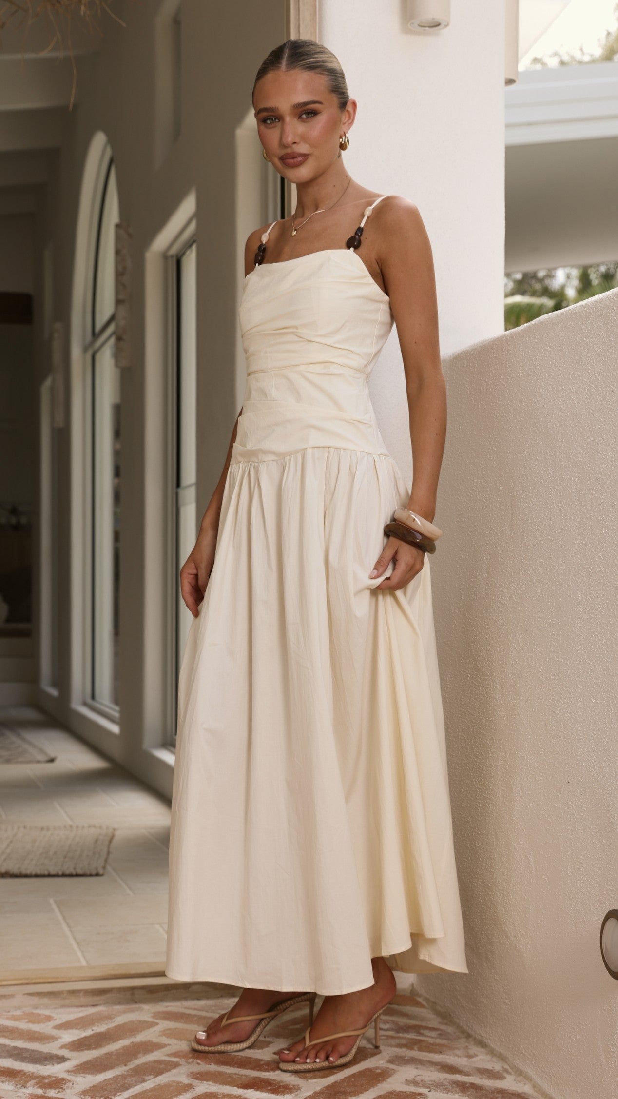 Raziela Maxi Dress - Cream