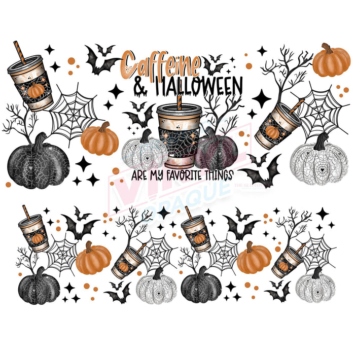 40 oz Tumbler Wrap - UVDTF Ink Transfers - Caffeine & Halloween | UVDTF from The Glitter Guy