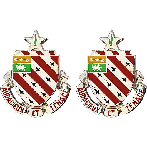 8th Field Artillery Regiment Unit Crest (Audacieux Et Tenace) Army Unit Crests