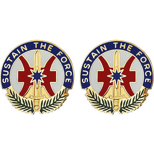 8th Theater Sustainment Command Unit Crest (Sustain the Force) Army Unit Crests