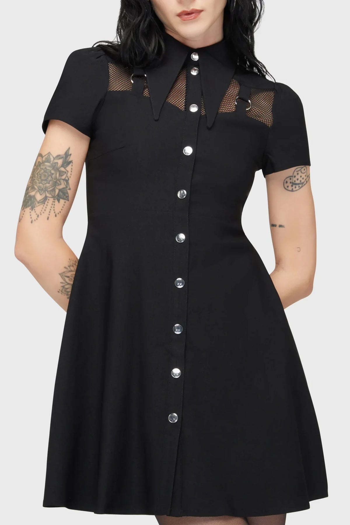 Jovana Collar & Ring Dress