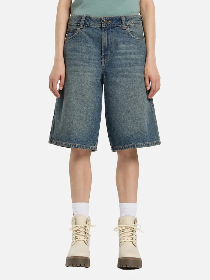 DICKIES 957 13 inch Loose Denim Short W - Khaki Tinted Blue - Uncategorized ŞORT