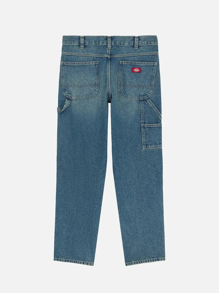 DICKIES 957 Loose Tapered Work Jeans W - Khaki Tinted Blue - Uncategorized PANTOLON