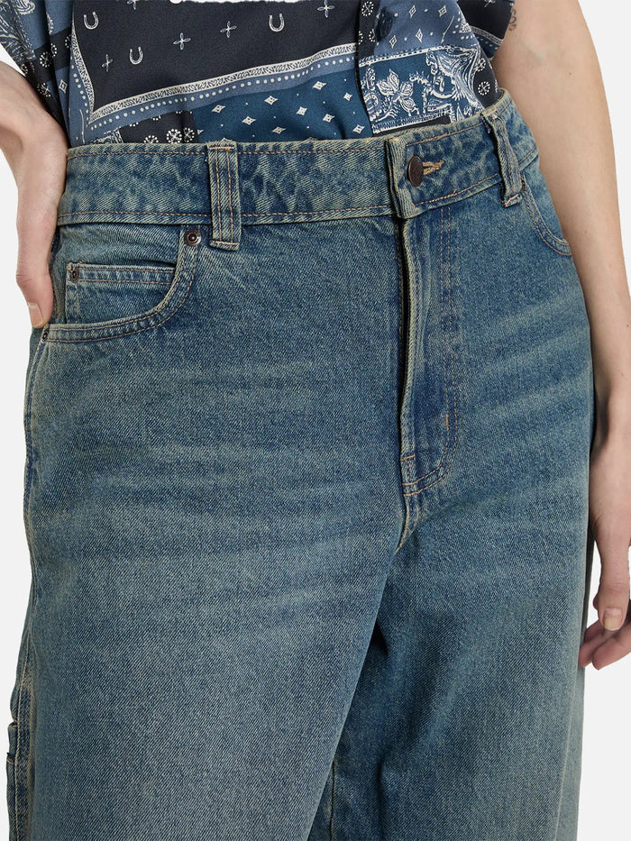 DICKIES 957 Loose Tapered Work Jeans W - Khaki Tinted Blue - Uncategorized PANTOLON