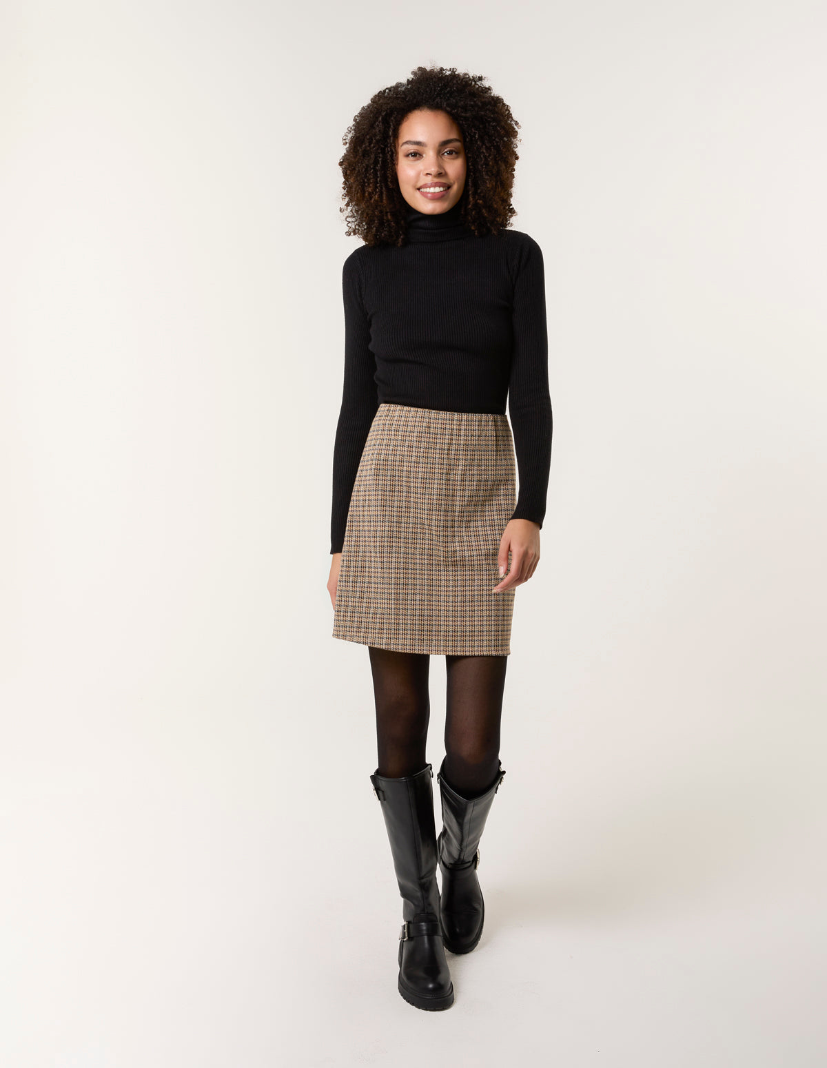 Check Mini Skirt