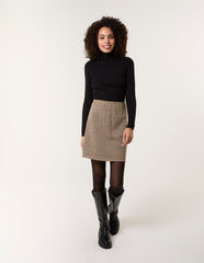Check Mini Skirt