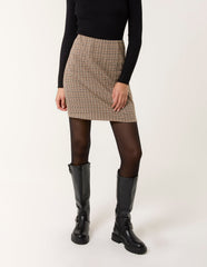 Check Mini Skirt