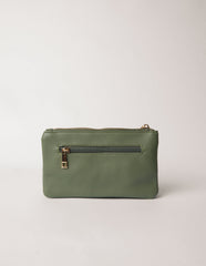 Detailed Zip Up Purse With Detachable Strap