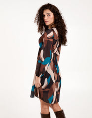Pleated Wrap Dress