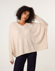 Slouchy V Neck Jumper