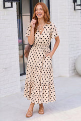 Spotted Something Sweet: Polka Dot Midi Dress