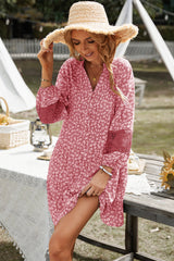 JHIA Daisy Print Mini Dress - Pink