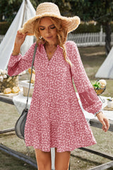 JHIA Daisy Print Mini Dress - Pink