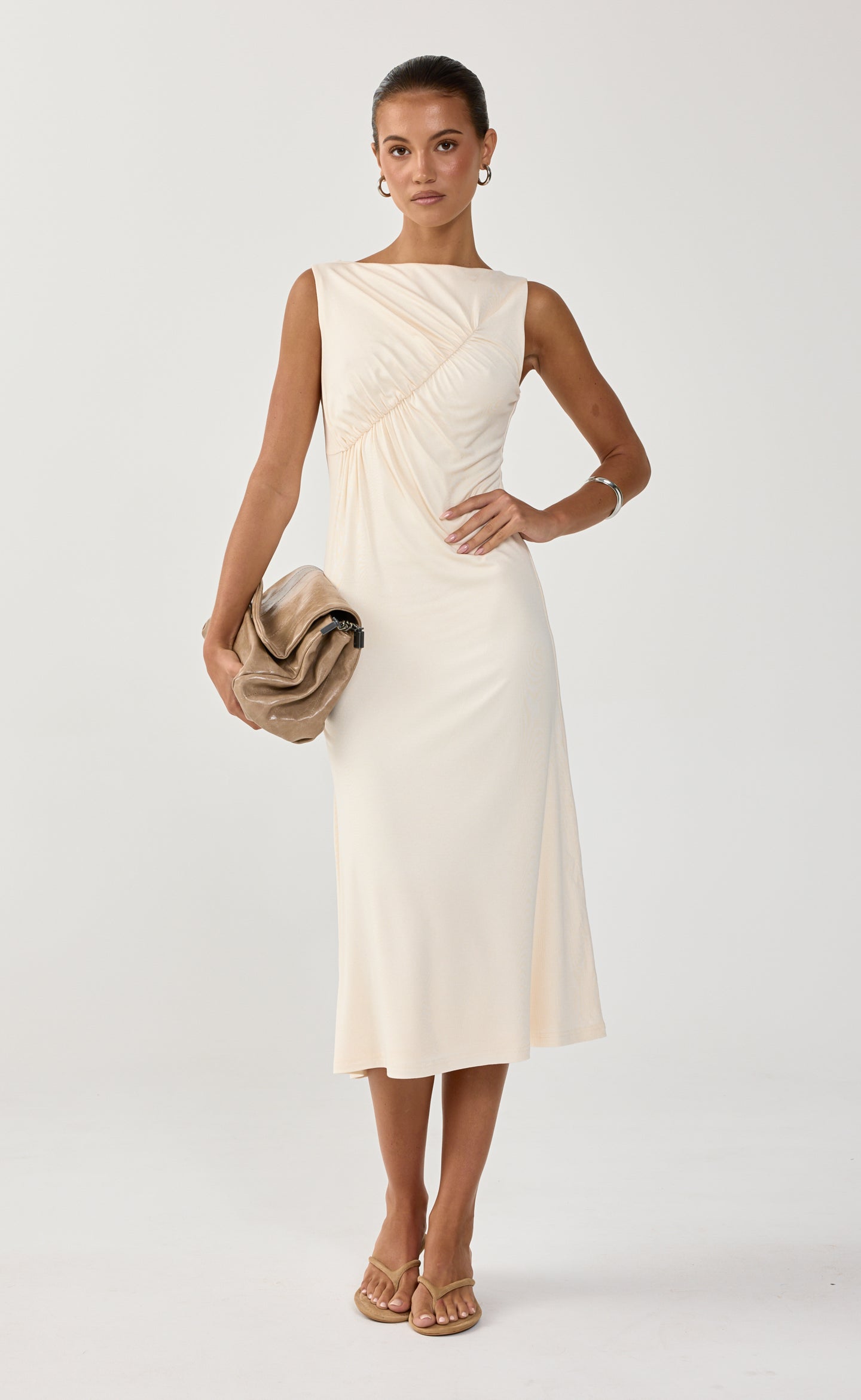Ridlee Midi Dress (Oat)