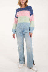 Multi Stripe Knit Jumper