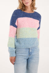 Multi Stripe Knit Jumper