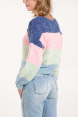 Multi Stripe Knit Jumper