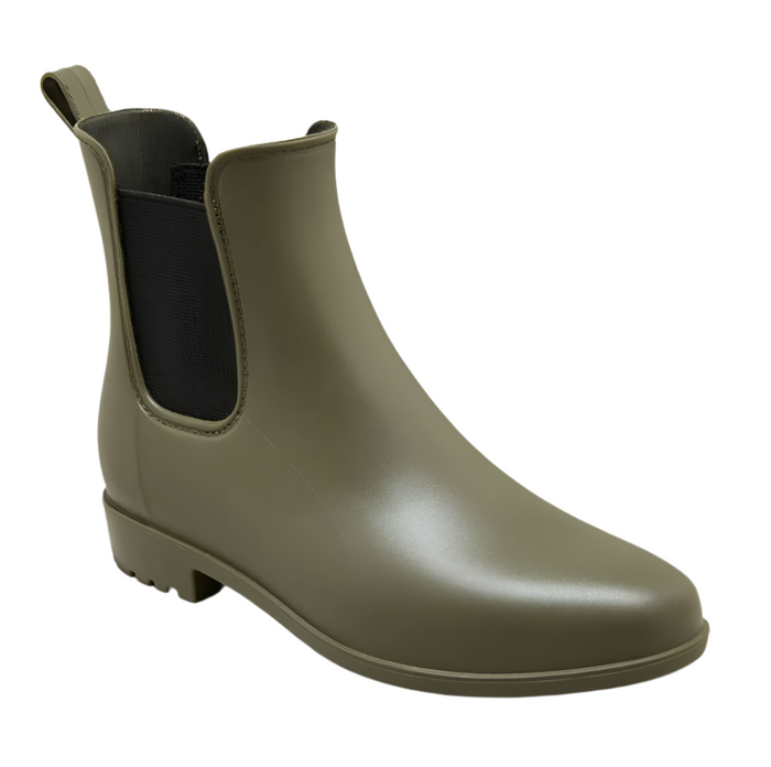 A New Day Olive Green Women's Rain Ankle Boots