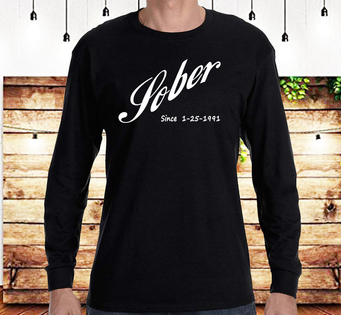AA - Cola Style Sober Date Custom SS/LS Tee
