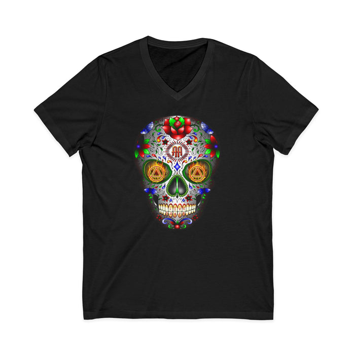 AA Sugar Skull AA V-Neck Tee