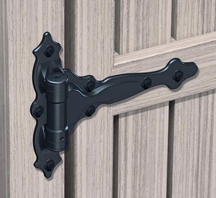 Adjustable gate spring T-hinge black for gate gap 14-78 TCA4