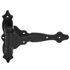 Adjustable Gate Spring T-Hinge - Black For Gate Gap (1/4" - 7/8") Tca4 For Wood, Metal Or Vinyl Gates - Sold in Pairs