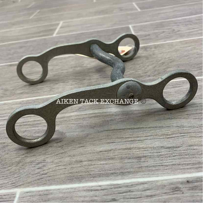 Aluminum Mullen Mouth Shank Bit 4.5"