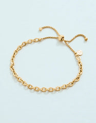Anchored Slide Bracelet in Gold - Madison's Niche