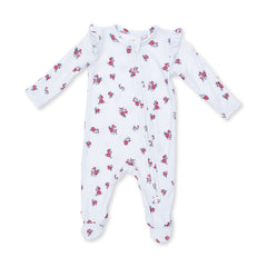 Angel Dear 2 Way Zipper Ruffle Sleeve Footie in Alyssa Floral