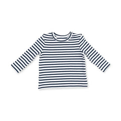 Angel Dear Varsity Jersey in Navy/White Stripe