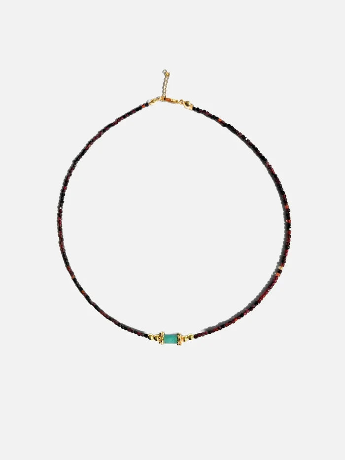 L'ATELIER DES PERLES Aura Sol Lal ve Amazonit Taşlı Kolye - KOLYE