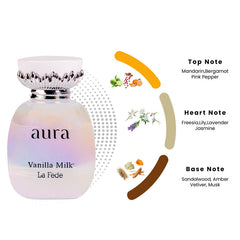 Aura Vanilla Milk 100ml EDP creamy floral musky fragrance
