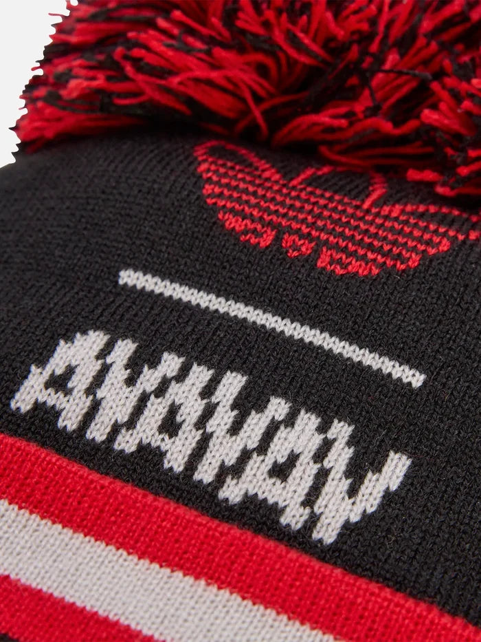 ADIDAS ORIGINALS AVAVAV x adidas Pom Pom Beanie "Black/Better Scarlet" - Uncategorized BERE